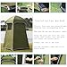 Vidalido Outdoor Camping Shower Tent Easy Setup Privacy Changing Room Portable Camp Shower Tents for Camping with Floor, Waterproof Privacy Shelters Toilet Tent (Army Green)