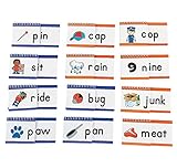 Fun Express Word Family Spiral Flip Books (37 Pieces) Language Teaching Aids and Classroom Supplies