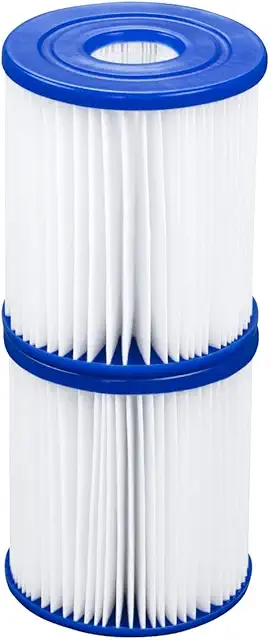 Cartuccia Filtro Piscina Bestway 58093-6, 8x9 cm, 2 Pezzi, Facile Pulizia