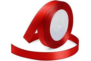 25 Yards Luscious Red Satin Ribbons for Hair and More