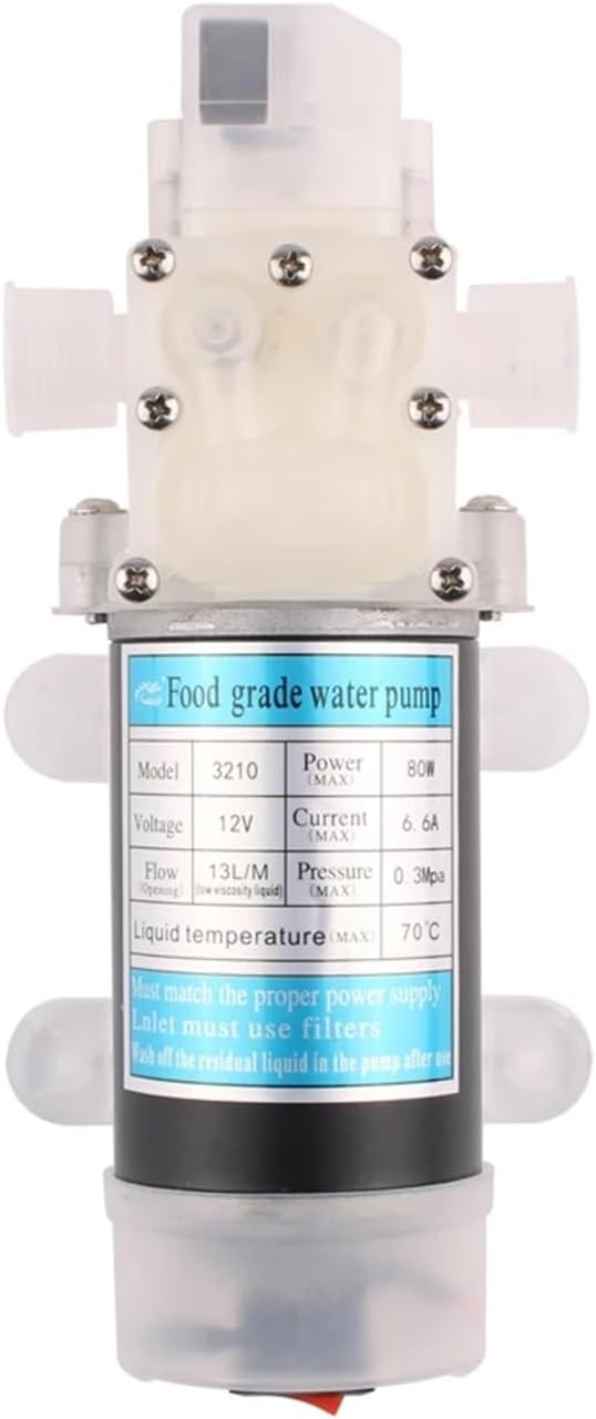 Household appliance cleaning micro diaphragm pump RV cleaning water pump self-priming 12V 80W pressure switch type