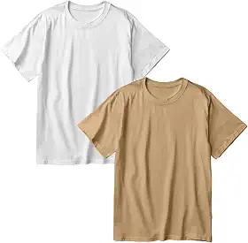 Kit 2 Camisetas Oversized Masculina Algodão Premium Lisa Moda Streetwear