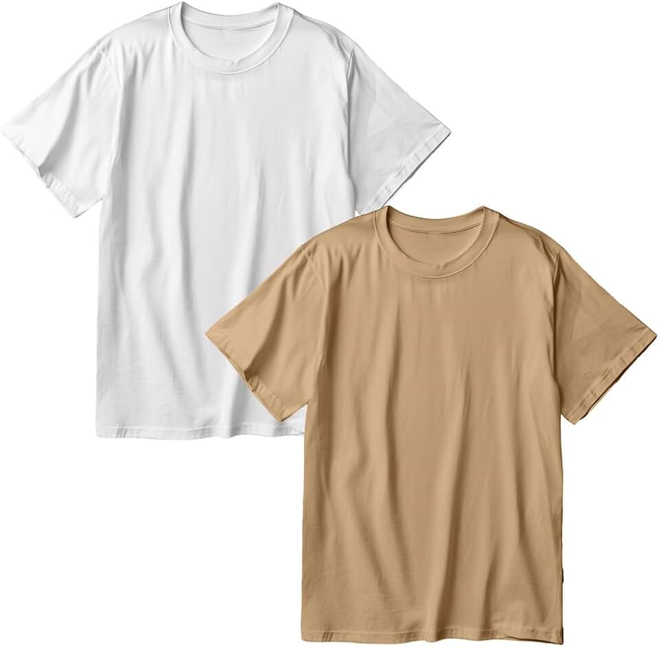 Kit 2 Camisetas Oversized Masculina Algodão Premium Lisa Moda Streetwear