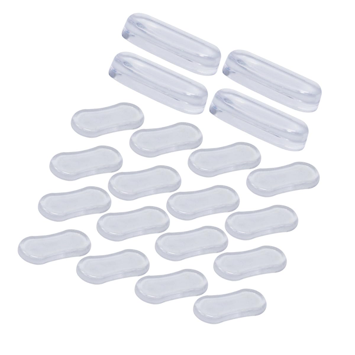 Almohadillas de silicona para tapa de inodoro jojofuny transparentes