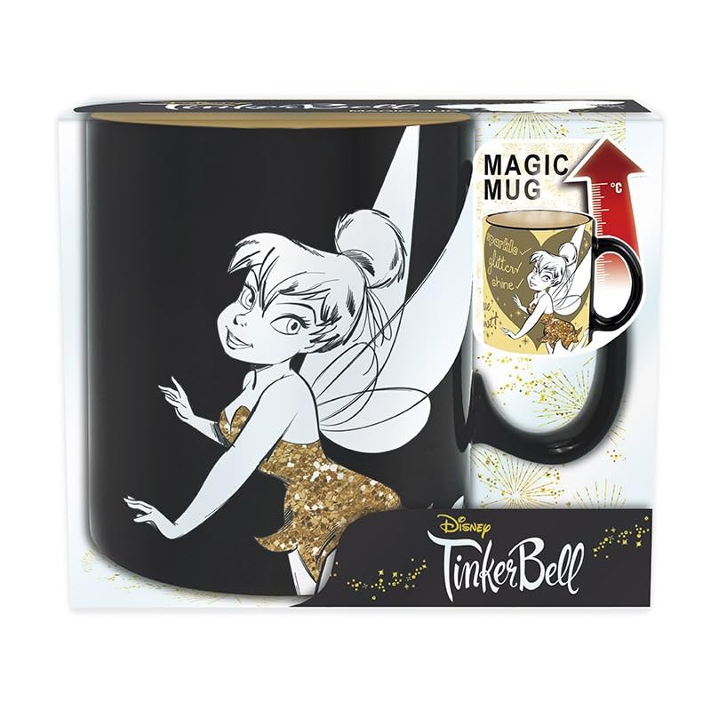 Tasse Fée Clochette - Sparkle - Effet thermique XXL Peter Pan - Logo - Tasse - Coffret cadeau