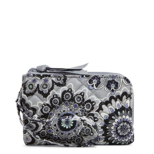 Image of Vera Bradley Women's Cotton Double Zip ID Case Wallet With RFID Protection