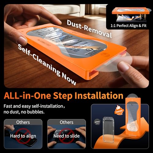 Image of 2 Pack for Samsung Galaxy Z Fold 7 Front Screen Protector, 9H+ Hardness Tempered Glass Full Edge Coverage, Military-Grade Shatter Protection, HD Clear & Sensitive Touch, Easy Installation
