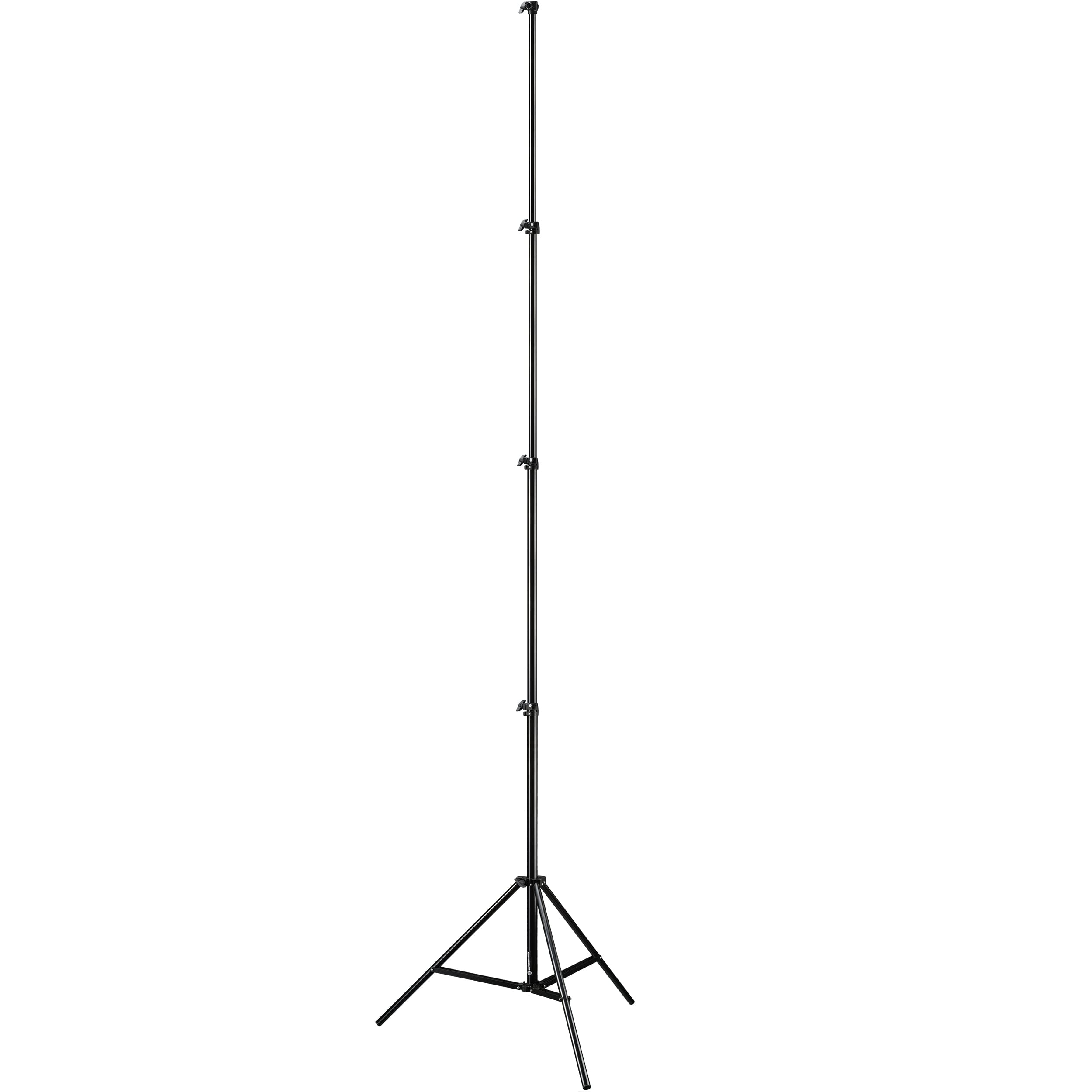Bresser BR-TP400R Stativo 400cm per Flash da studio / Luce continua | Alluminio, altezza regolabile da 134 a 400 cm, chiuso 118 cm, 4 sezioni, adattatore spigot da 1/4 e 3/8 pollice