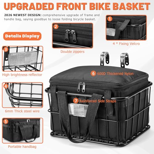 CDYWD Front Bike Basket