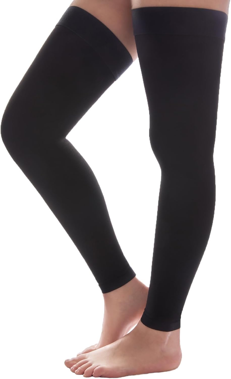 Thigh High Compression Socks Women & Men, 20-30mmHg Thigh High Compression Stockings, Compression Socks with Silicone Dot Band-Best for Varicose Veins, Swelling