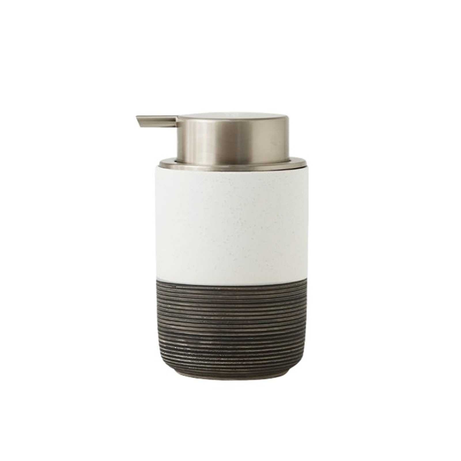 Bx9re7tk3g White Hand Wash Dispenser Countertop Ceramics Soap Dispensers 300Ml Kitchen Bathroom Lotion Pump Bottles Bathroom & Kitchen(White)