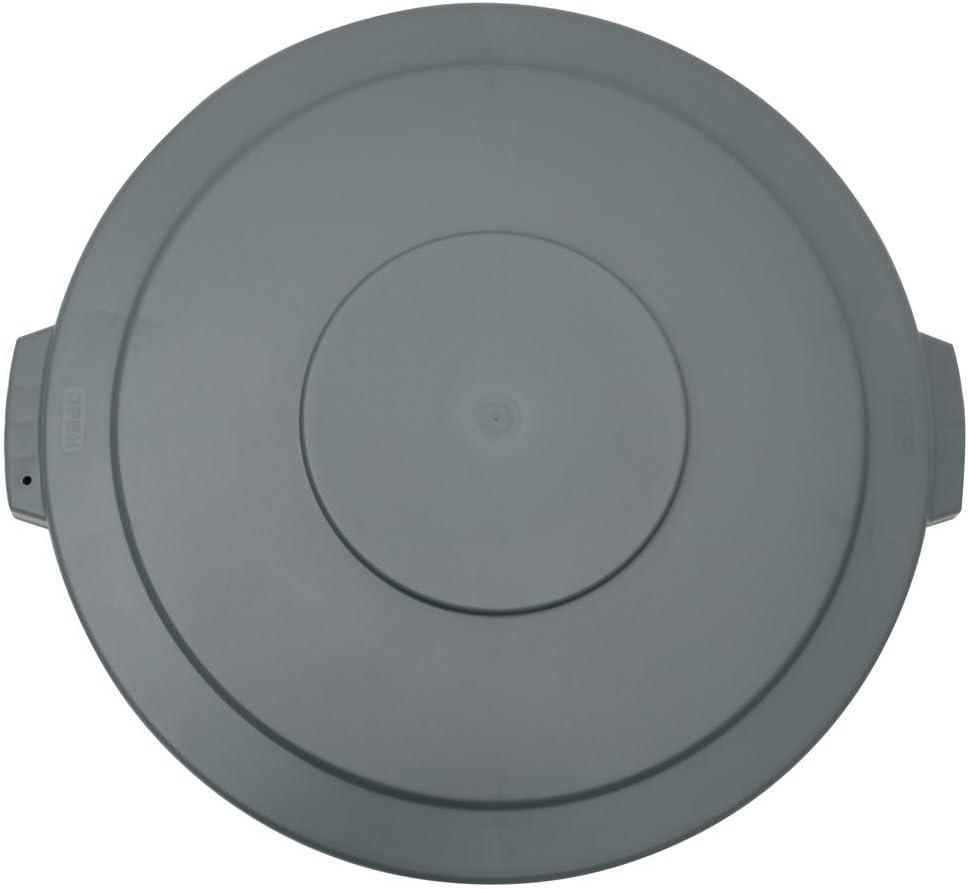 HUBERT Trash Can Lid Grey for 32 gal Trash Receptacle 22 3/4Dia x 2H