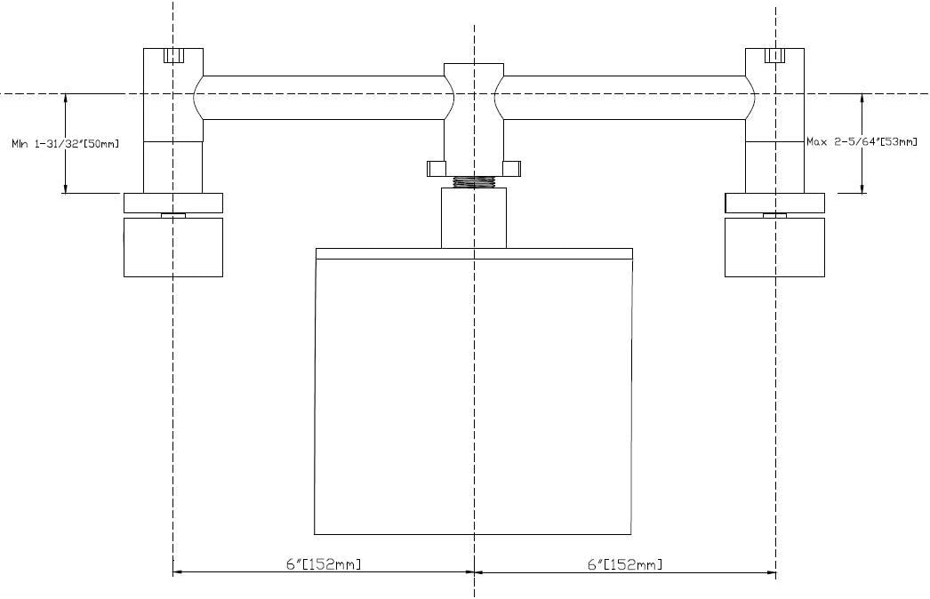 SUMERAIN Wall Mount Waterfall Tub Faucet 3 Hole Brushed Nickel Bathtub Faucet, Extra High Flow Rate
