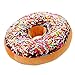 Nunubee - Coussin en forme de Doughnut rond rembourré, Motif 4, 40*40cm