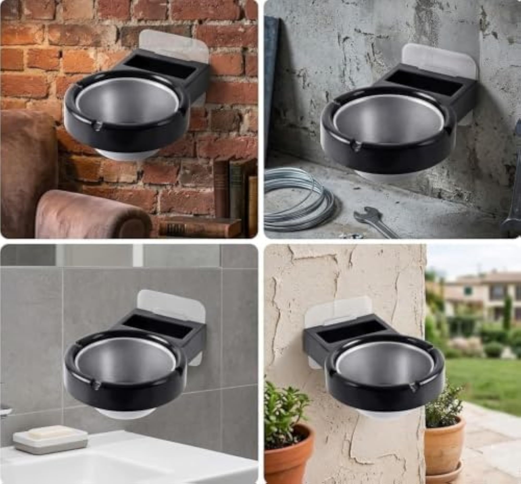 Premium Smokeless Ashtray with Lid, Windproof Cigarette Holder