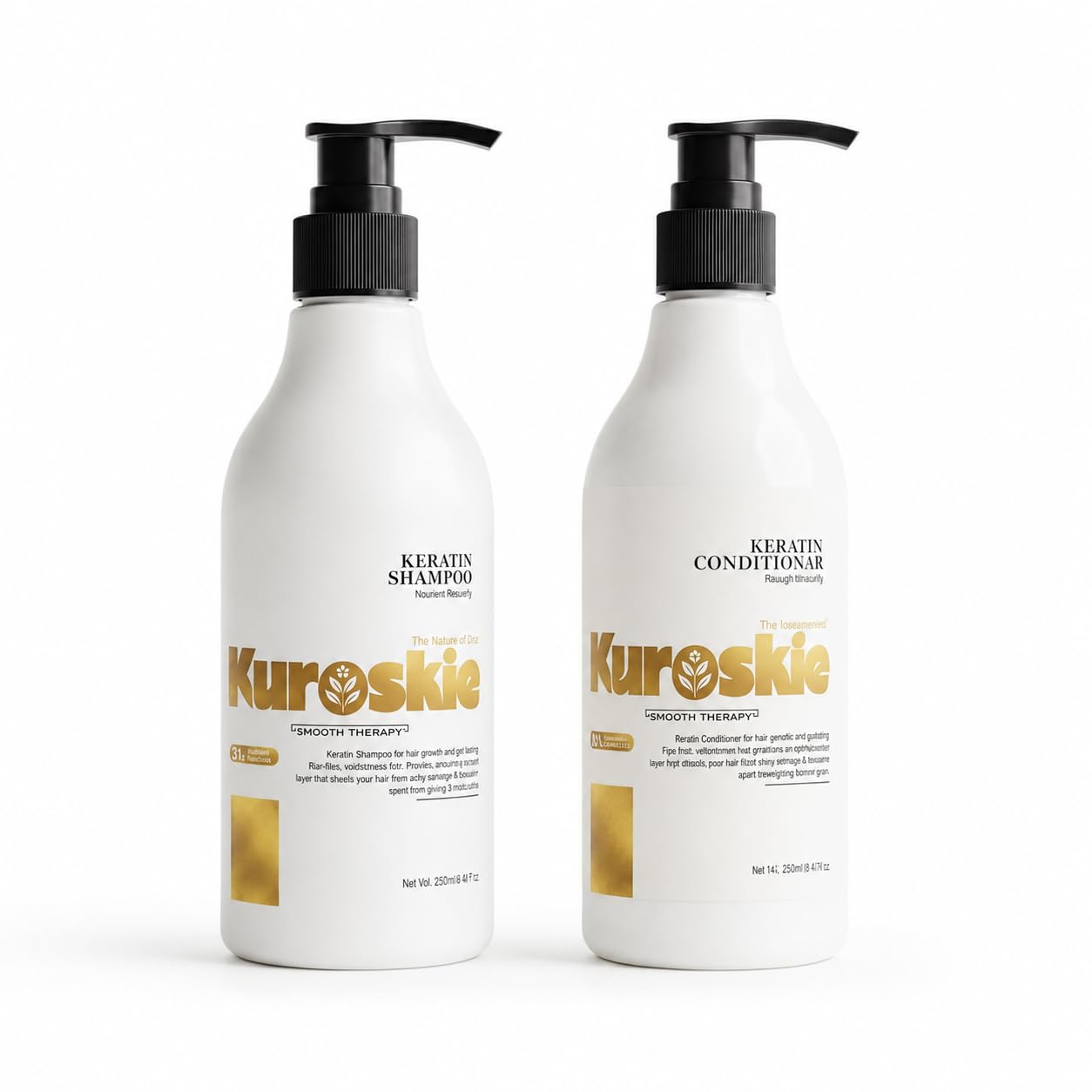 Keratin Shampoo & Conditioner Combo for Smooth, Strong & Frizz-Free Hair | Advanced Smooth Therapy Hair Care for Men & Women | Deep Nourishing Formula for Dry & Damaged Hair | 250ml Each-image-8