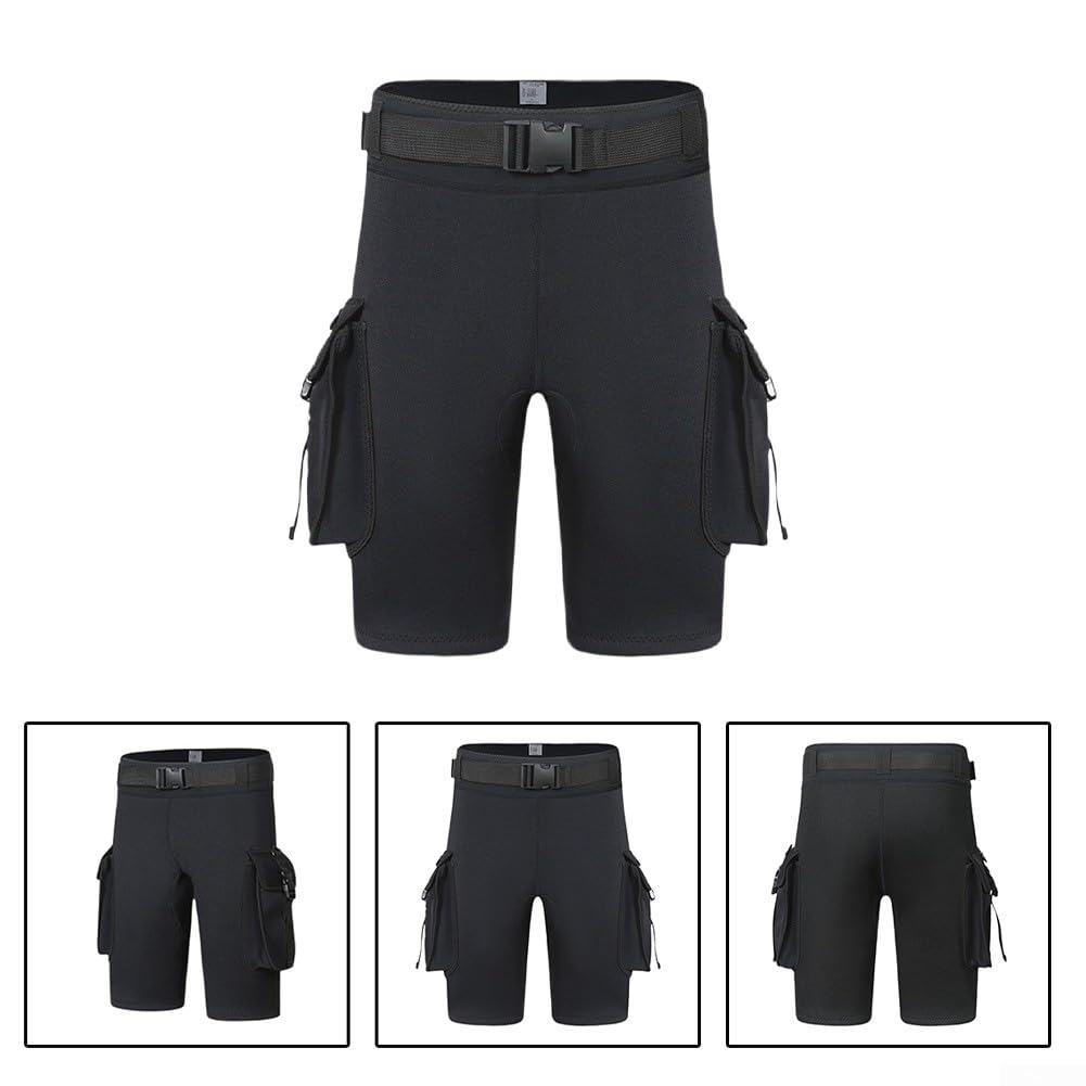 Pantaloncini da immersione in neoprene, Pantaloni da surf da uomo con tasche, Pantaloni da bagno impermeabili da spiaggia, Pantaloni da surf da snorkeling,