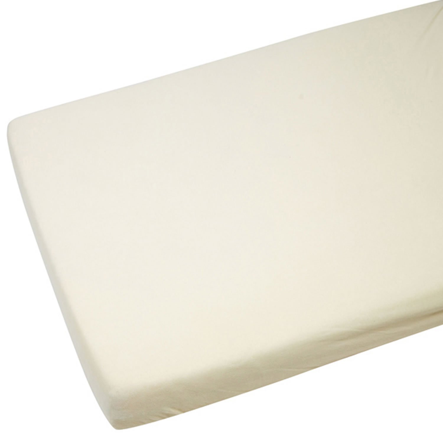 4X Toddler/Junior Bed Jersey Fitted Sheet 140cm x 70cm Cream, Beige, 140cm x 70cm (4 Count)