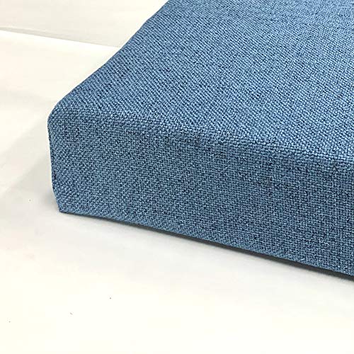 Cojín elevador de espuma viscoelástica universal azul oscuro para muebles de exterior 2