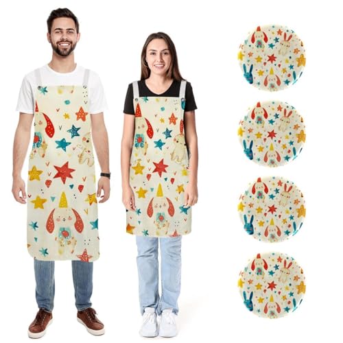 Tabliers de cuisine pour homme et femme lot de 2 étanches