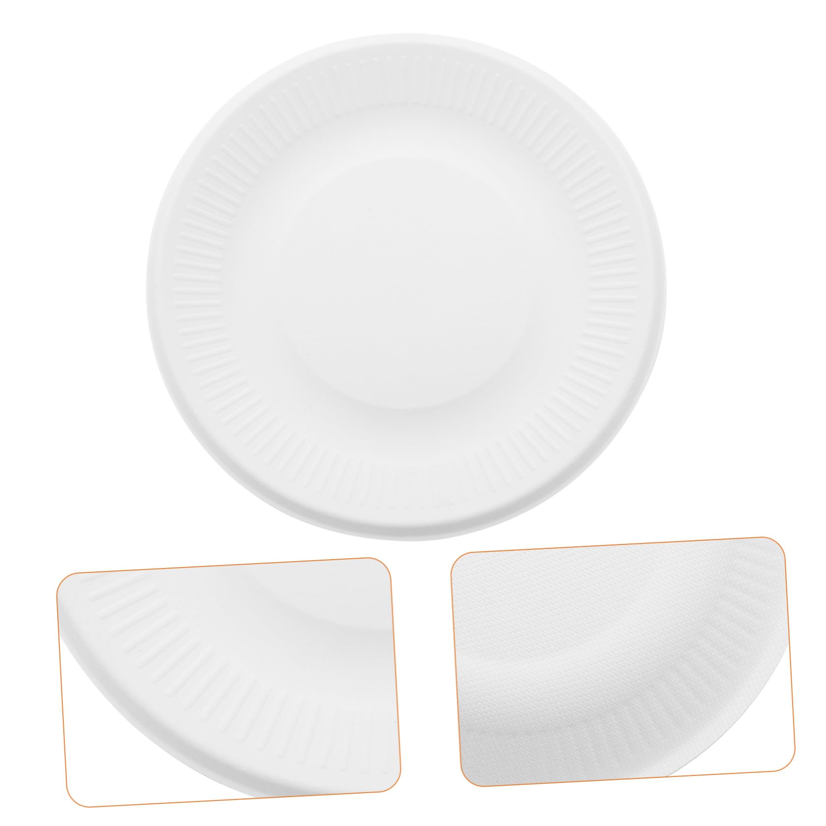 200 Pezzi Piatti Spessi Rotondo per Dolci Antipasti e Snack Resistenti per Feste Matrimoni e Picnic