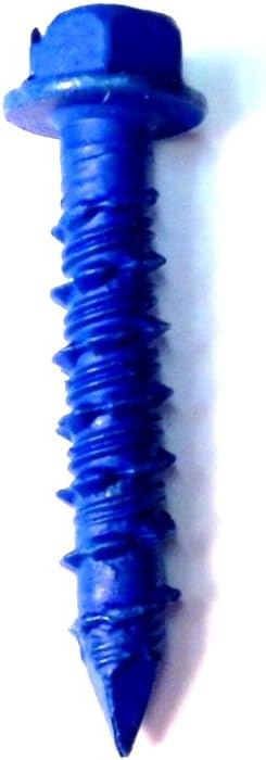 Red Head HW4-114 Hex Washer Head 1/4" by 1-1/4" Tapcon Anchor US Made, Miami-Dade Compliant (100 per Box)