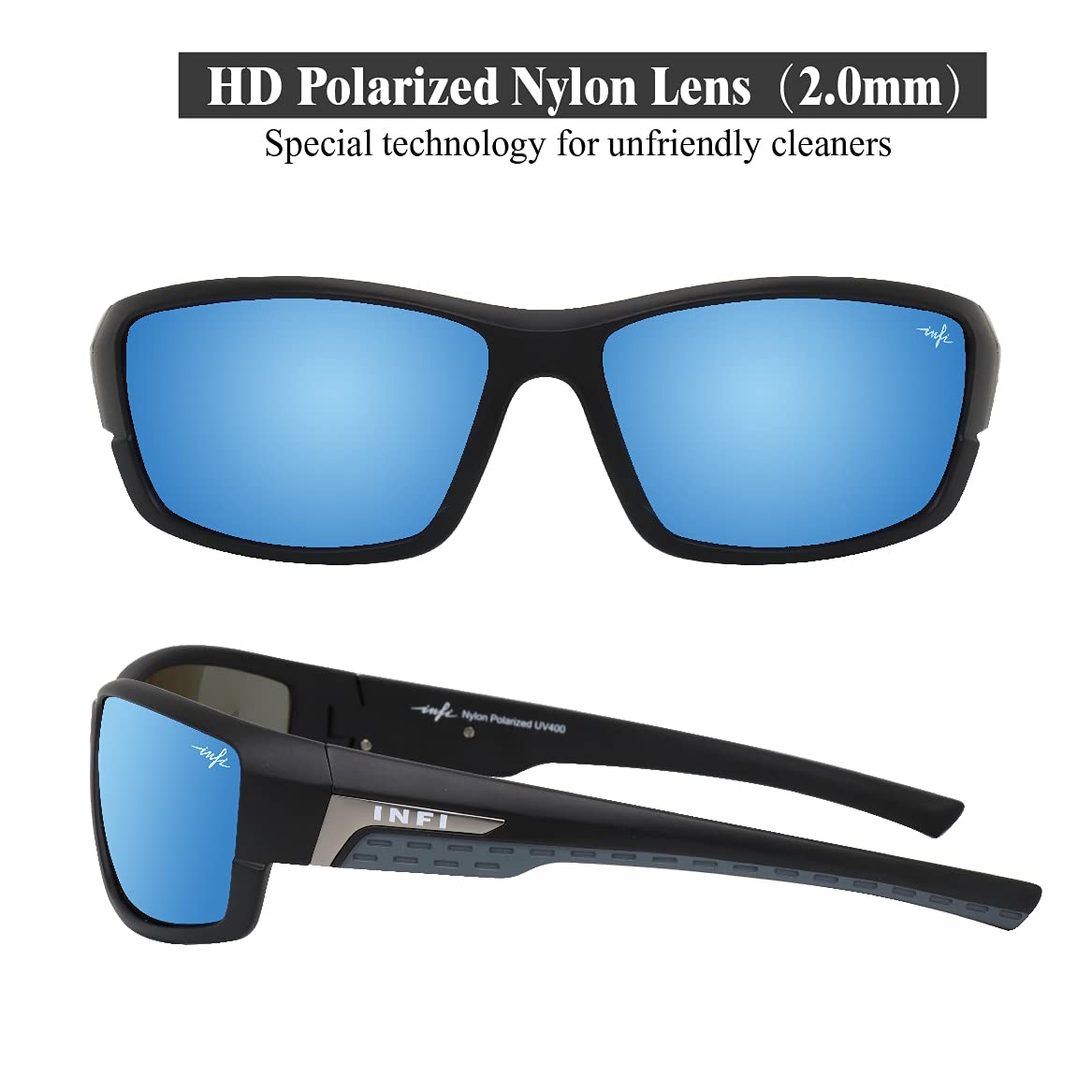 INFI Gafas de sol polarizadas de pesca para hombres y mujeres deportes gafas de sol protección UV