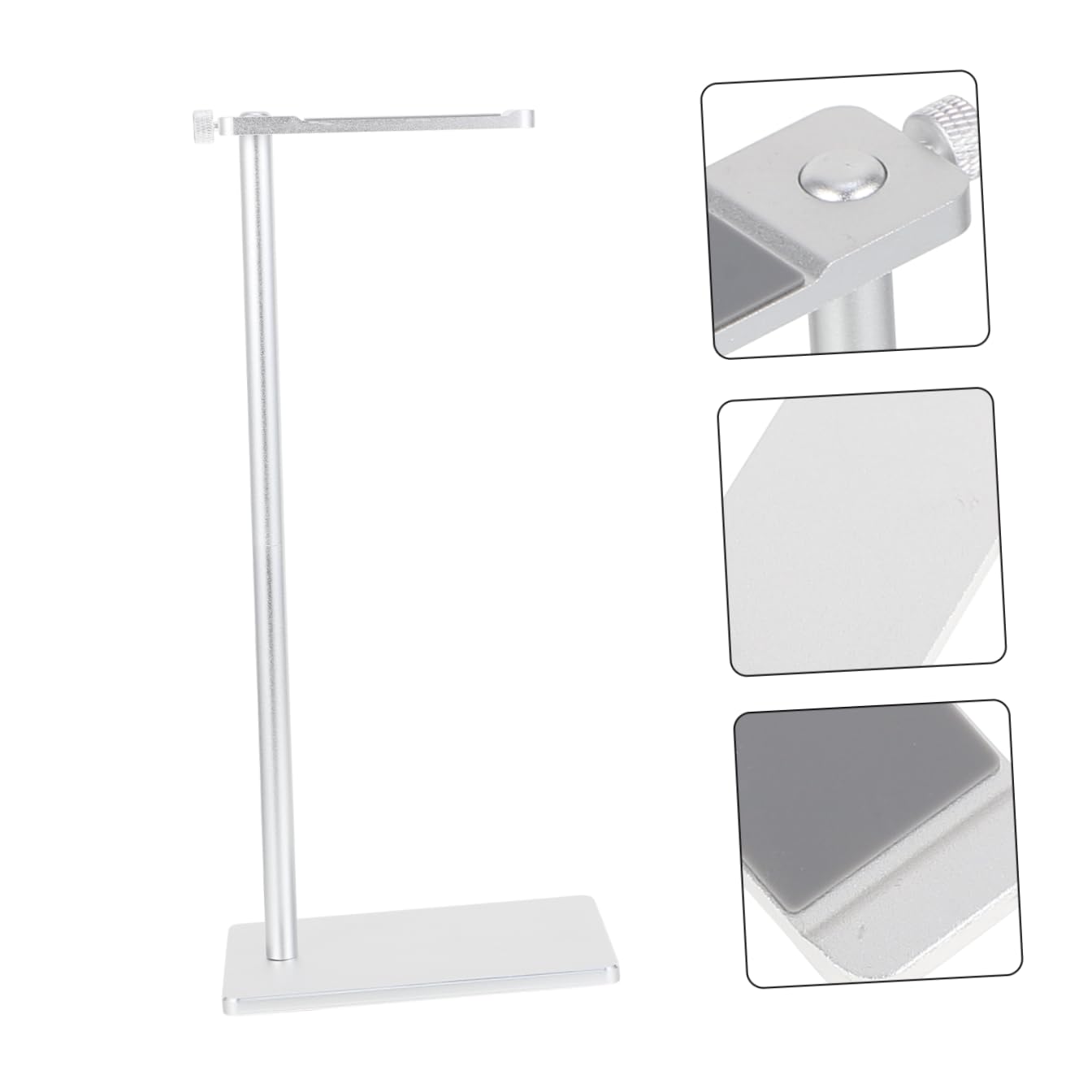 Hemobllo Supporto per Cuffie da Scrivania Organizza Auricolari di Tutte le Misure in Lega di Alluminio e Silicone per Uffici e Hotel