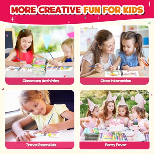 Image of ZMLM 24 Pack Coloring Books - Birthday Party Favors for Kids 4-8 Craft Gift