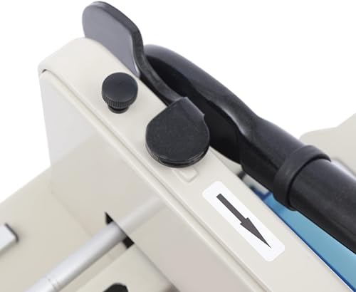 Miniatura 9 de Cortador de papel guillotina de 17 pulgadas, cortador de papel resistente, regla de chatarra, tarjetas de cartulina de cuero con base de metal para