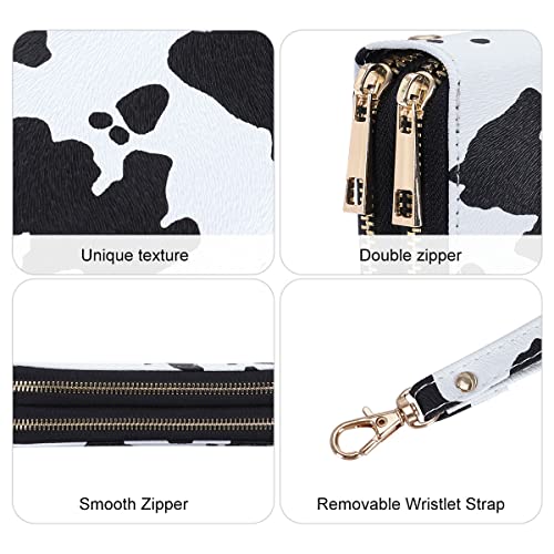 Image of XEYOU Double Zipper Long Clutch Wallet Cellphone Wallet for Women with Removable Wristlet Strap for Credit Card, Cash, Coin, Bill