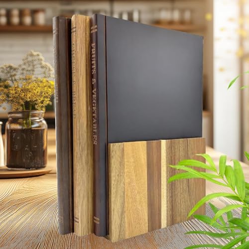 Planche à découper style livre en lot de 3 avec support de rangement compact - 4