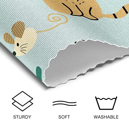Set de table chat antidérapant contre les rayures de vaisselle lot de 4 lavables