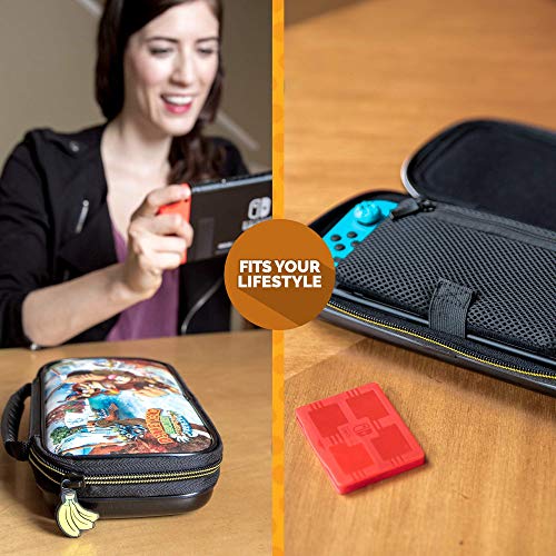 Nintendo Donkey Kong Switch OLED Case - Adjustable Stand & Bonus Game Cases, Deluxe Handle, Licensed Nintendo Switch Case