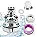 AFASOES Aireador Grifo Cocina 3 Modos Difusor Agua Grifo Ahorrar Agua Grifo Cocina Regulador de Agua Grifo Boquilla Grifos Cocina/Girar 360 Grados/Tres Modos/para Cocina Baño + Adaptador + 2x Junta
