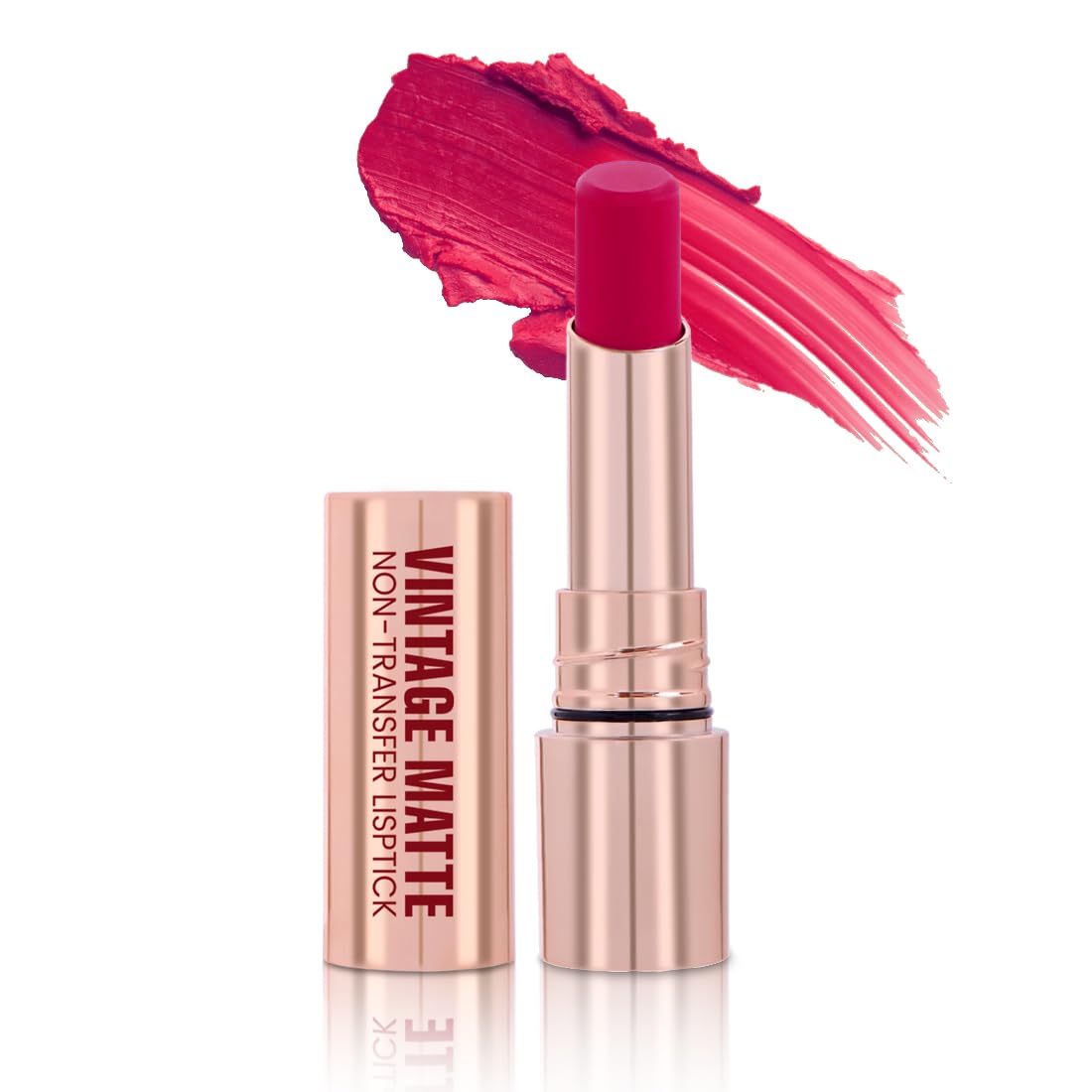 Half N Half Vintage Matte Lipstick, Long Lasting, Non-Transfer, Smudge Proof Lipstick for Women, with Avocado Oil & Vitamin-E, Magenta Me-07, 3.8gm (Pack of 1)-image-31