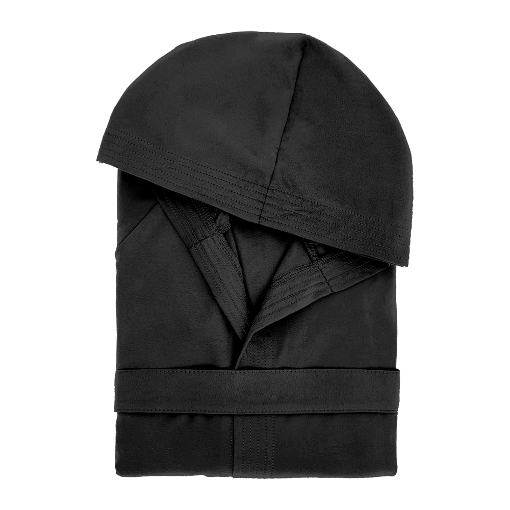 Dorian Home Accappatoio In Microfibra Uomo Donna Unisex Con Pratiche Tasche e Cappuccio - 19 Colori Disponibili - No Stiro