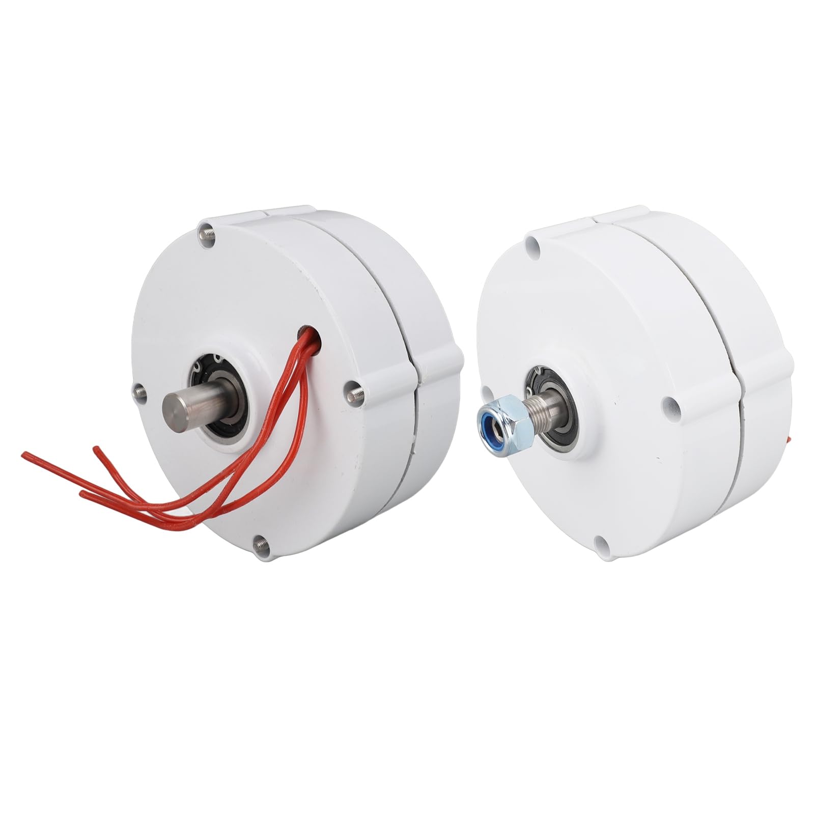 Generatore a Magneti Permanenti Alternatore Trifase Efficiente per Turbine Eoliche per Uso Verticale e Orizzontale Lega di Alluminio 24V (200W)