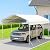 10x15 Ft Carport, Heavy Duty Metal Car Port, All-Weather Protection, Easy Assembly for Cars, Trucks, Boats, Tractors, and Outdoor Storage