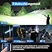 Taschenlampe LED Extrem Hell USB C Aufladbar 50000 Lumen 24 Stunden Akkulaufzeit Taschenlampen Zoombare Torch mit 5 Lichtmodi IP67 wasserdicht, Akku Flashlight Taktische für Camping Wandern Notfäll