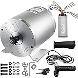 ALUMINIUMGEHÄUSE：Dieser bürstenlose 48-V-Gleichstrommotor verfügt über ein kompaktes Gehäuse, das leicht genug ist, um problemlos getragen und bedient zu werden. Perfekt für Elektroroller, E-Bike, Elektrofahrrad, E-Scooter, E-Motor, Motorrad und kleinen Elektromotor, usw.