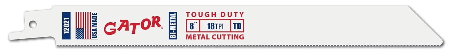 Reciprocating Saw Blades 8" x 3/4" x .035 18tpi - 10 Pack