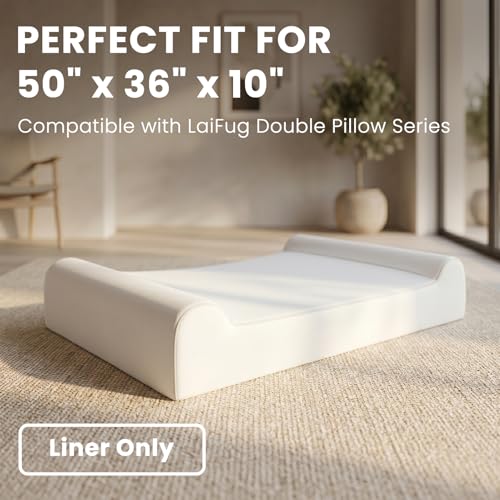 Image of Laifug Extra Large Pet /Dog Bed with Removable and Washable Waterproof Inner Cover (Extra Large Replacement Cover (50 inch x 36 inch x 10 inch) Slate Gray)