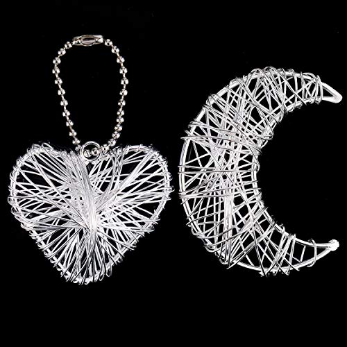 Image of TecUnite Aluminum Craft Wire for Sculpting Armature Bendable Craft Wire for DIY Jewelry Making(10 M x 1 mm,Silver,2 Rolls)