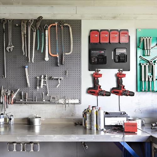 Support mural pour batteries Einhell 18V afin de vider l'établi - 5