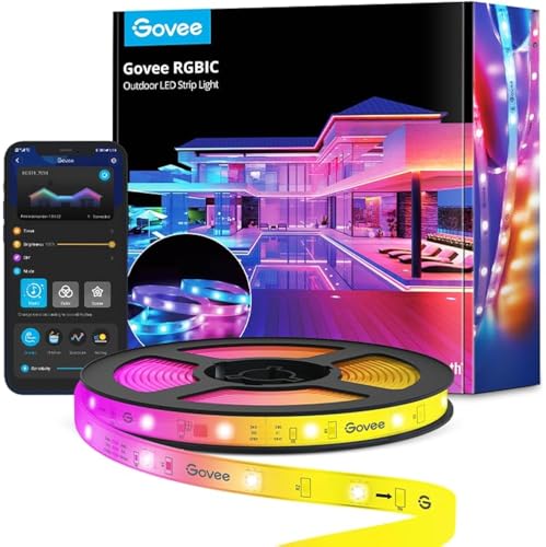 Govee-Outdoor-LED-Strip-Lights-328ft-Smart-LED-Outdoor-Lights-Bluetooth-App-Control-IP65-Waterproof-LED-Lights-RGBIC-Color-Changing-Outdoor-Lights-for-Christmas-Decorations-Party-and-Patio