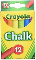 Crayola Children's Chalk 12 Pack, Assorted Colors, Perfect for Dry Erase Chalk Boards, Use Outdoors, Suitable for Small Hands!