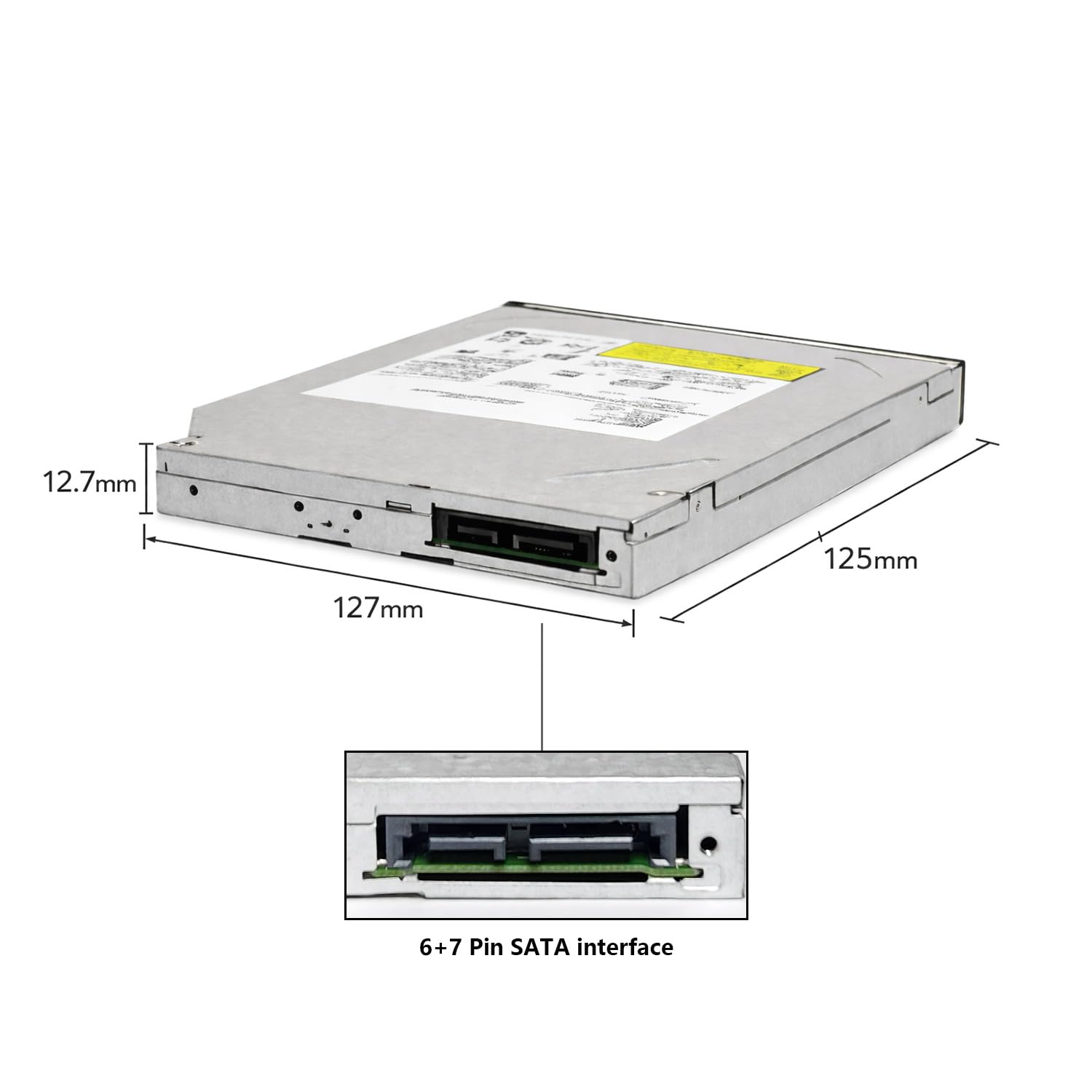 Masterizzatore CD DVD di ricambio con cavo SATA per computer Optiplex Small Form Factor SFF 390 790 990 3010 3020 7010 7020 9010