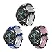 Produktbild XBLJST 22mm Armbänder Kompatibel mit Huawei Watch GT2/GT2 Pro/GT3/GT4/GT2e 46mmZweifarbig Uhrenarmbänder,Silikon Kautschuk, Ersatzbänder für Samsung Galaxy Watch 3 45mm/Watch 46mm/Gear S3 Frontier