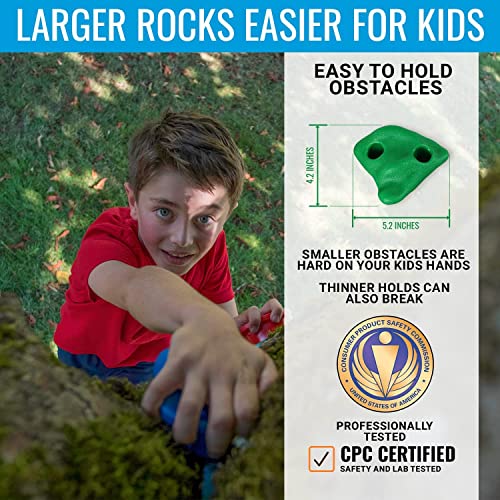 Hyponix Ninja Tree Climbing Kit – 16 Rock Climbing Holds For Kids 8 Ratchets – Ninja Tree Climber – Tree Climbing For Kids Outdoor – Ninja Warrior Obstacle Course – Outdoor Play – Outdoor Toys #TOP3
